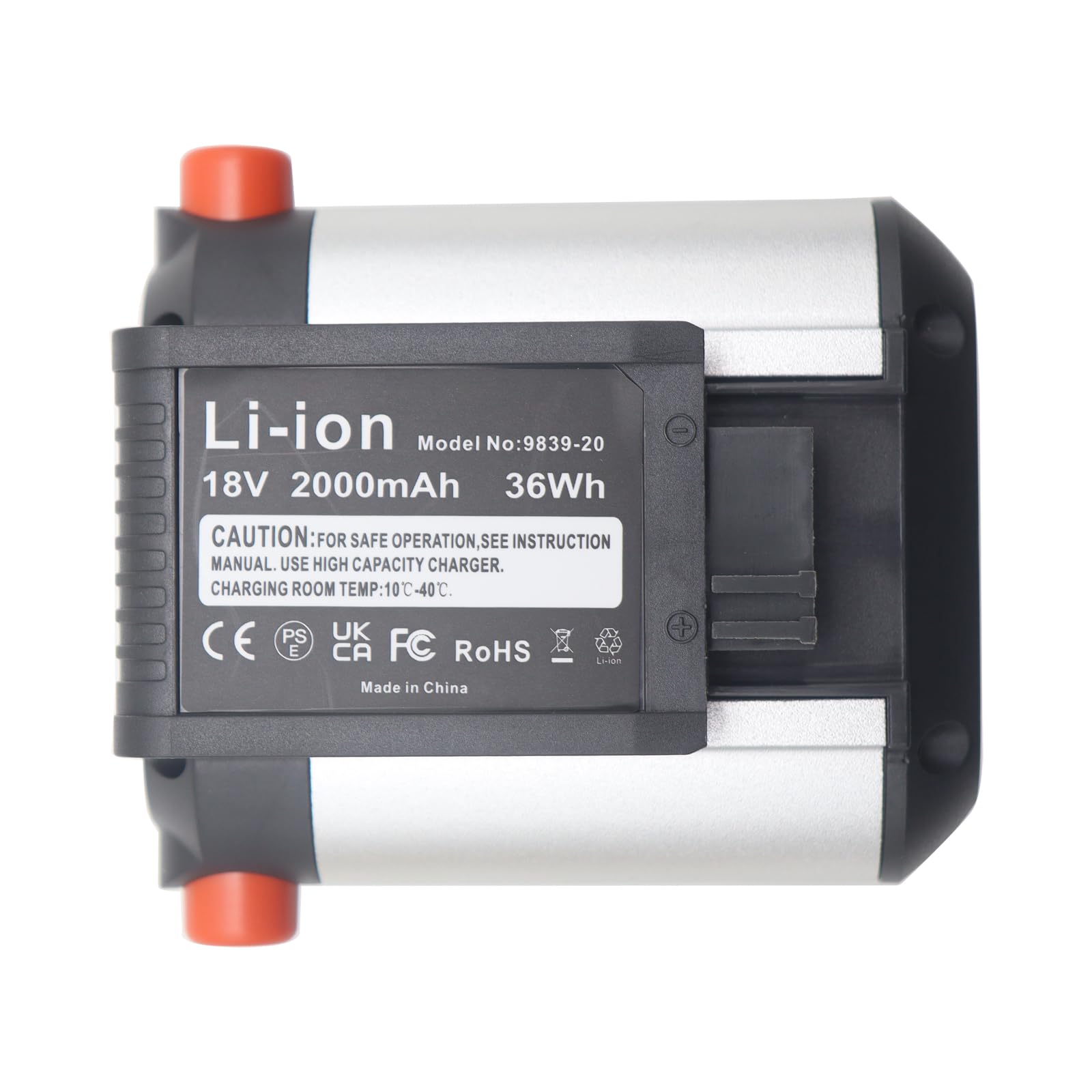 Batterie de rechange 18 V 2,0 Ah pour Gardena BLi-18 9840-20 9839-20, compatible avec les outils Gardena Li-ion System Li-18