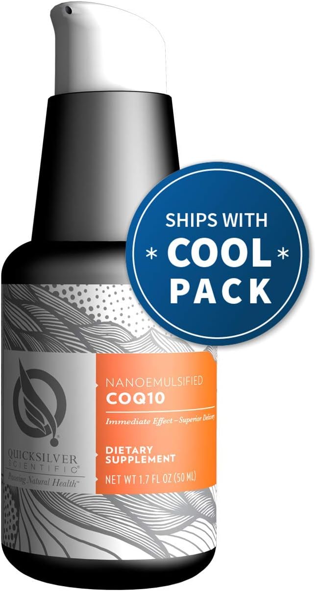Quicksilver Scientific Nanoemulsified CoQ10 Antioxidant Coenzyme Q10 Liposome
