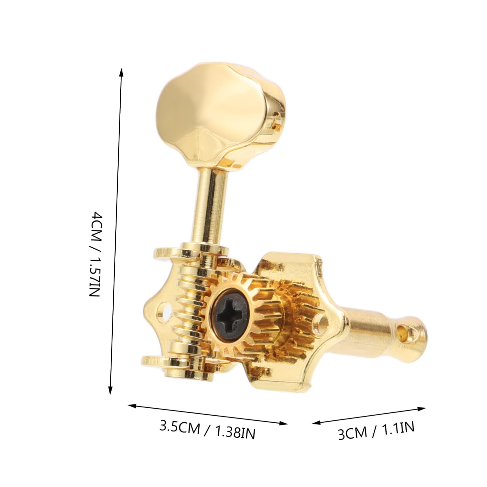 BESPORTBLE Guitar Tuning Pegs for Acoustic 2pcs Folk Guitar Tuning Machines Easy to Turn Knobs