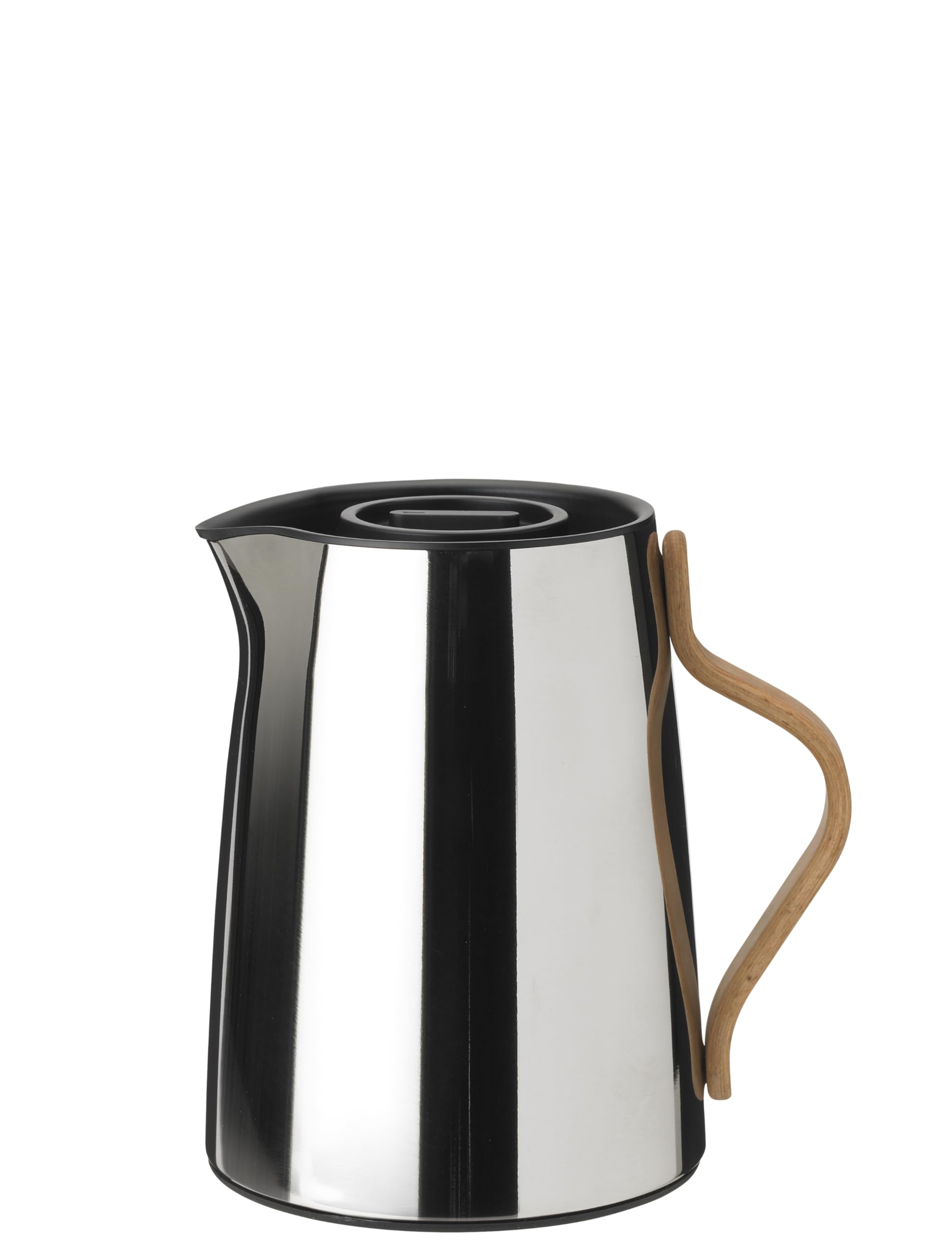 Stelton Emma Vacuum Jug, Tea 1L - Stainless Steel with Filter & Beech Wood Handle | Modern Scandinavian Design by HolmbäckNordentoft
