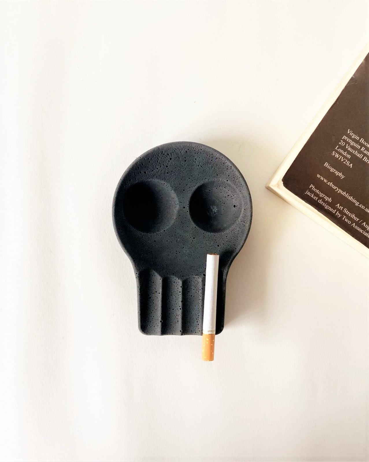 Elemental by Nanya - Punisher Concrete Ashtray | Handcrafted Unique Concrete Bar/Home Décor/Ashtray | Washable | Indoor/Outdoor-image-22