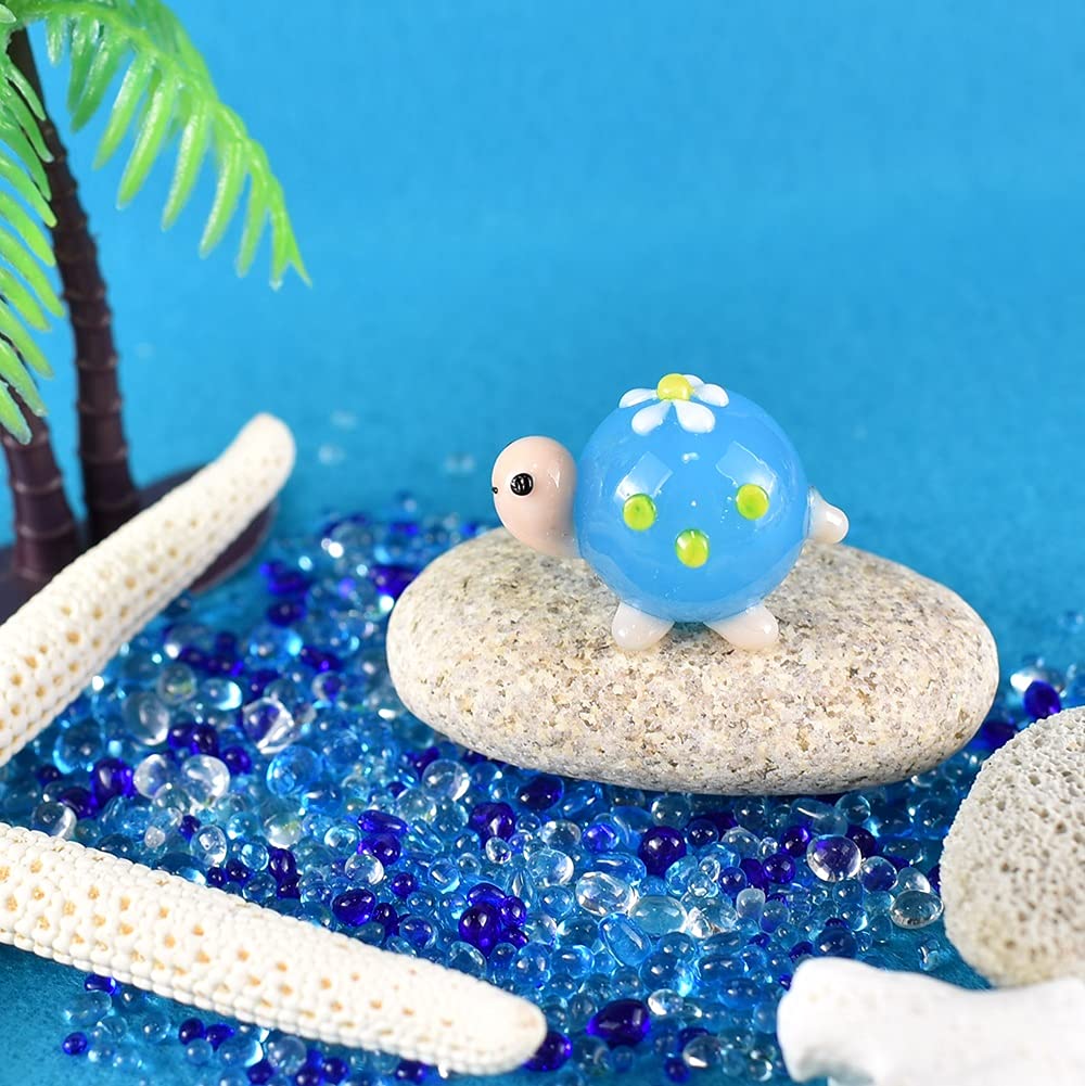 Amazon.co.jp: フォーカート かわいい手作り ガラス細工 花 カメくん