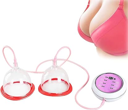 Breast Vacuum Pumps & Enlargement Machine - Wireless Electric Massager for Fast Growth, Double Cup Therapy, Bust Lift Enhancer with USB Charging for Womens Breast Health & Firming
