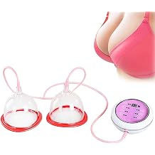 Breast Vacuum Pumps & Enlargement Machine - Wireless Electric Massager for Fast Growth, Double Cup Therapy, Bust Lift Enhancer with USB Charging for Womens Breast Health & Firming