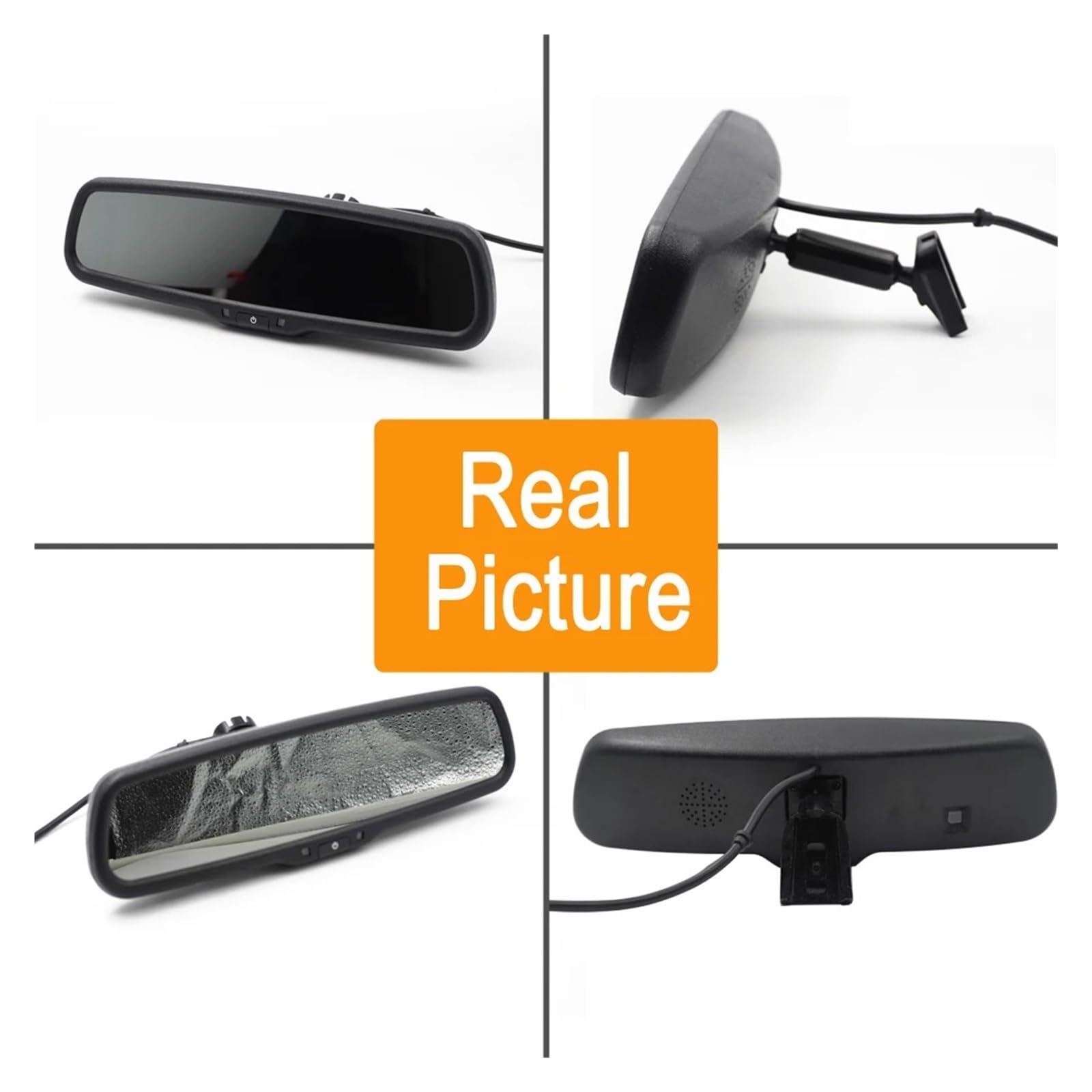 Camara Marcha Atras con Soporte Especial para Automóvil, Espejo Retrovisor De Marcha Atrás HD, Pantalla LCD TFT AHD De 4,3 Pulgadas para Automóvil