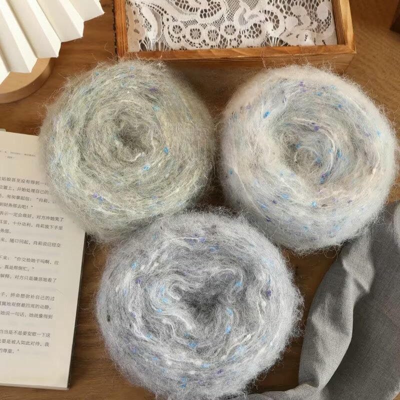 4/6/8/10 Piezas de Hilo de Lana de 100 g, Suave y Colorido, para Tejer a Mano, para Tejer suéteres, Bufandas, Gorros y chales de Ganchillo