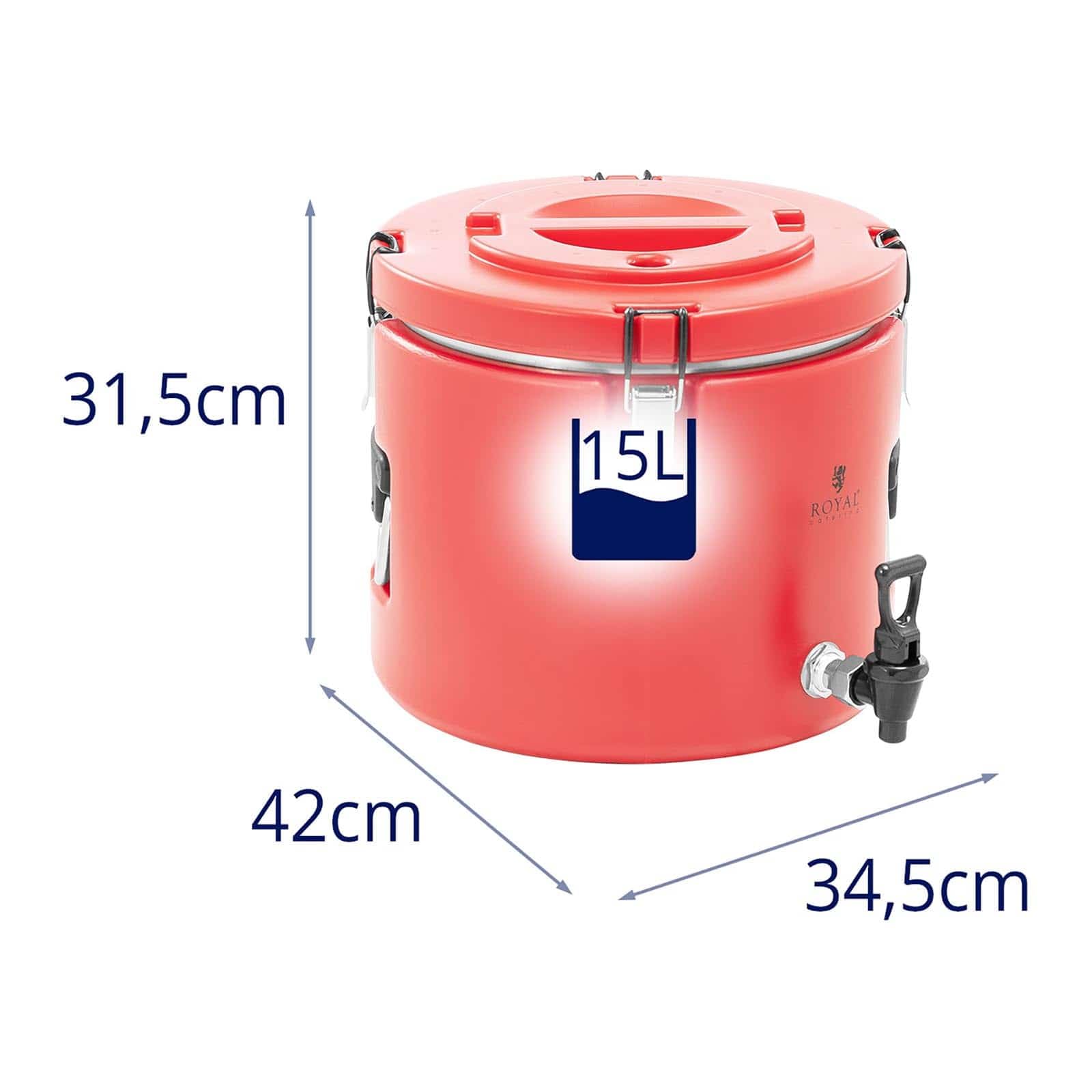 Helloshop26 - Recipiente isotérmica (15 litros, grifo 14_0004277)