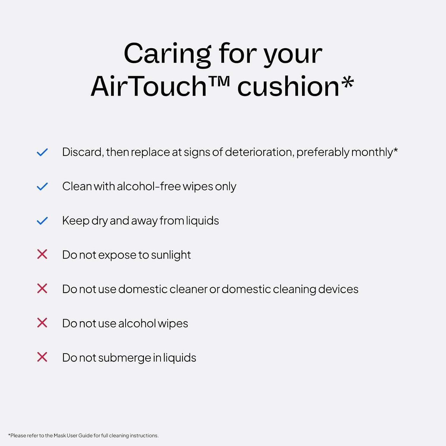 ResMed AirTouch F20 Full Face Replacement Cushion - Medium - Image 4