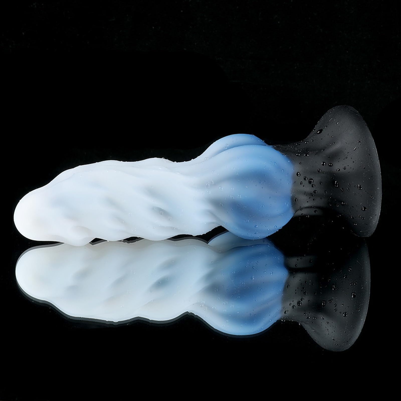 AMAZBEE Mostro Dildo Plug anale in silicone per donne Dildo alieno spesso Plug vaginale con forti ventose Massaggio G-Spot Giocattoli del sesso per adulti (S)