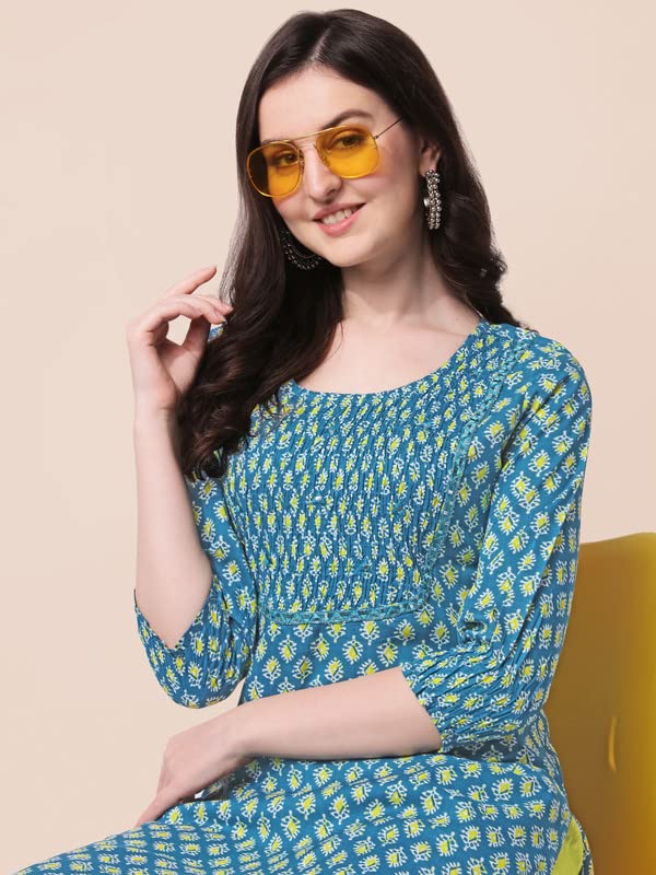 Image of MIRCHI FASHION Women's Straight Fit Paisley Printed And Embellished Kurta Set with Dupatta and Trouser