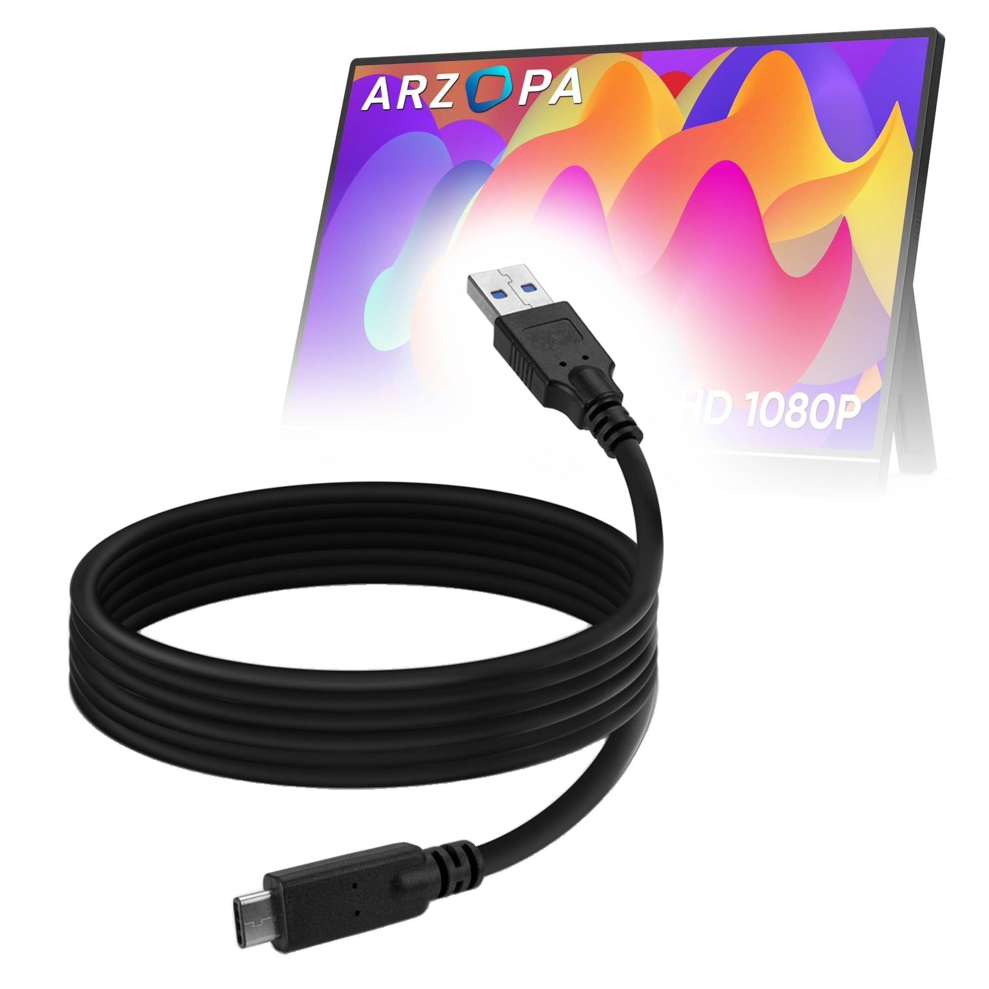 Amazon.com: BoxWave Cable Compatible with ARZOPA A1M Portable