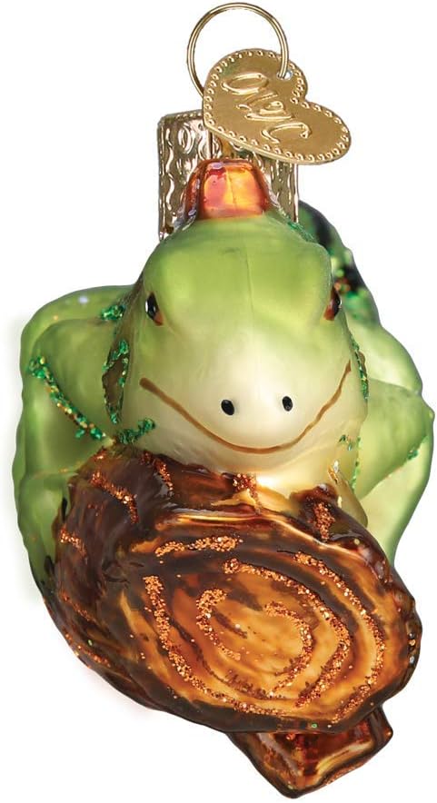 Old World Christmas Iguana Glass Blown Ornament for Christmas Tree, Handcrafted Holiday Decoration, Wildlife Animal Collection - Image 4