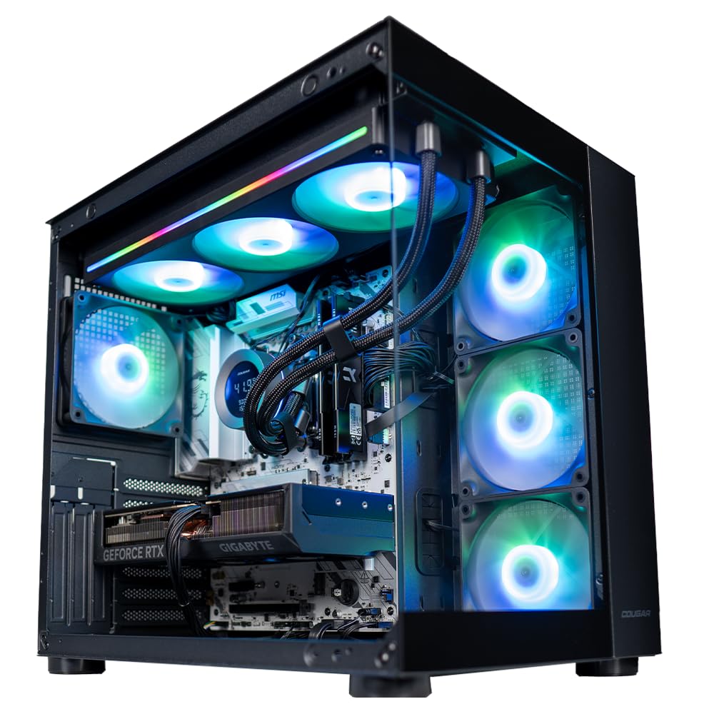 PJ DIGITAL STORE EGEMONE V3 - Pc gaming Ryzen 7 9800X3D, RTX 5070 12GB, Ram 32Gb Ddr5 6000Mhz, SSD NVMe 1000Gb, Dissipatore a Liquido 360mm, W11 Pro