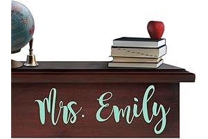 Durable Teacher Desk Name Decal for a Personalized Classroom Space