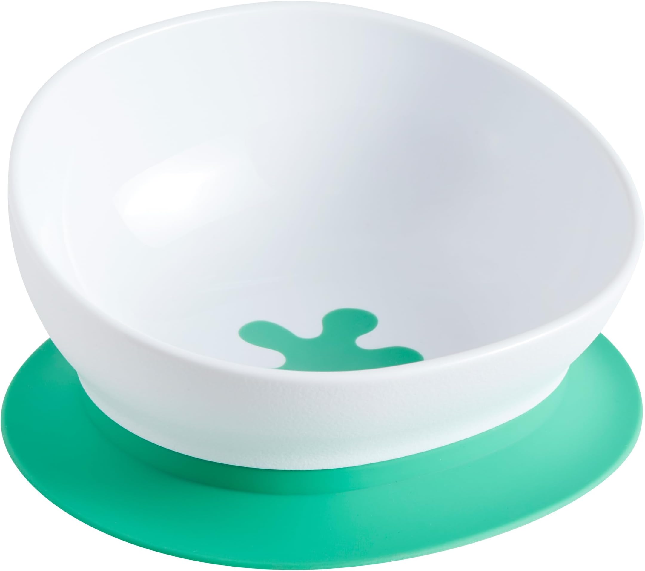Toddler bowls set, 2 in 1 Suction Baby Bowl - Non Slip Feeding Baby Bowl Set with Removable Base - Spill Proof Weaning Dish for 6+ Months - Dishwasher & Microwave Safe - Fresh Green