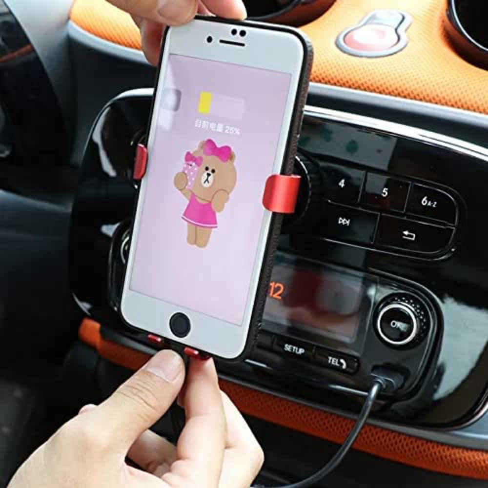 Support Téléphone Voiture Pour Smart Fortwo 453 (2015-2019) – Fixation Grille Aération, Rotation 360°, Libération Rapide - 10