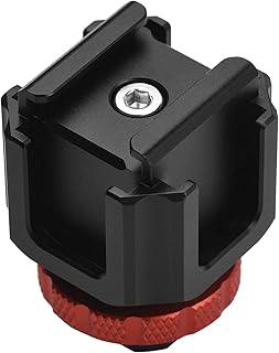 Montagem De Sapata Fria,Sailsbury Suporte adaptador de sapata fria liga de alumínio leve com sapata fria monta extensão para câmera dslr ildc luz de vídeo microfone microfilme de filmagem