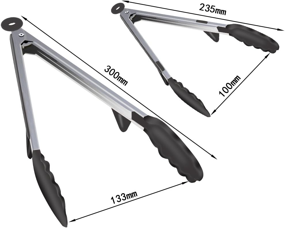 Amazon Ibestwin トング 調理トング シリコントング 耐熱 抗菌 23 5cmと30cmセット スタンド付き ロック式収納便利 ブラック Ibestwin トング 通販