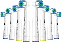 REDTRON Testine Spazzolino Ricambio Compatibile con Oral B (8 pezzi)