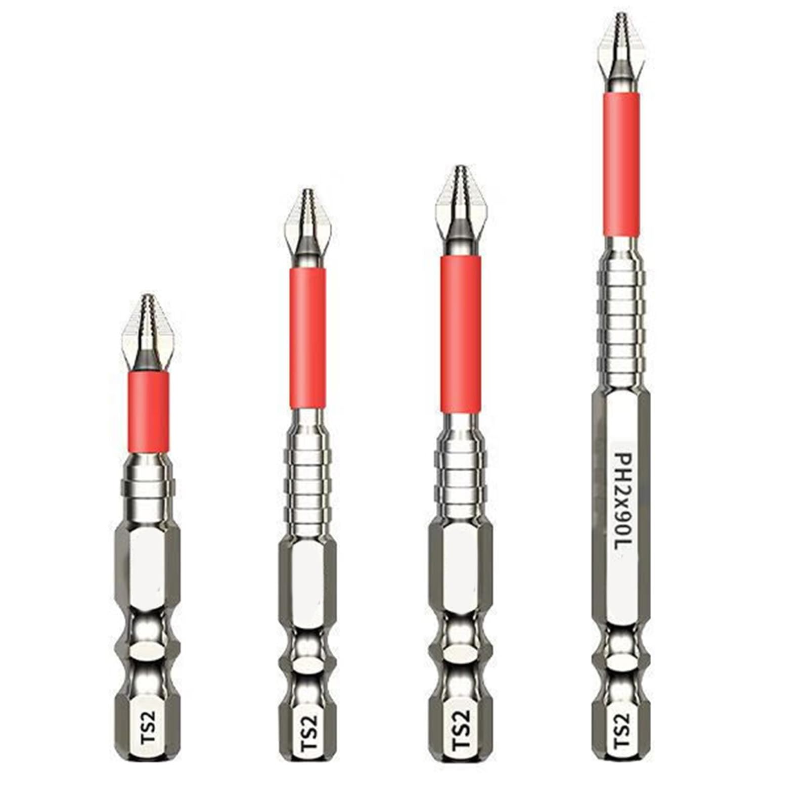 Tsophreniq Impacting Driver Bit Set 1 / 4inch Hexagonal Shank Crossing Head Screwdriver Steel Crossing Tool Attachment Screwdriver