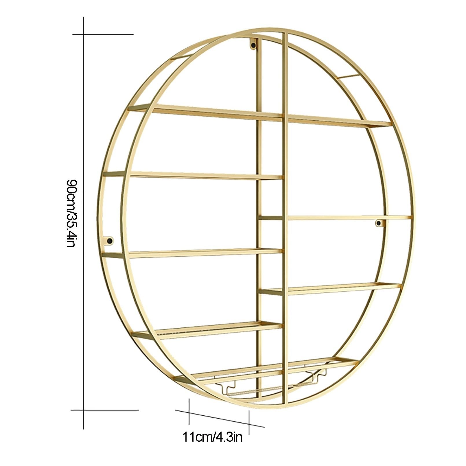 TELCIM Botellero Pared, Enfriador De Vino Montado En La Pared, Soporte para Botellas De Vino En La Pared En Metal, Estante Multifuncional Champán De Hierro, para Cocina, Bar, Comedor, HabitacióN