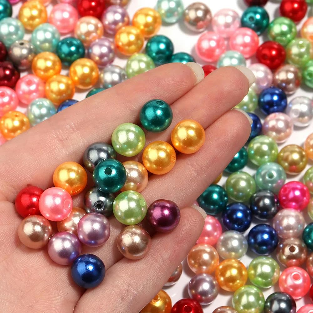 1535 Perline Colorate ABS Per Gioielli Fai Da Te – Senza Fori, Misure Assortite Da 2.5 A 8 Mm, In Scatola, Per Collane E Bracciali