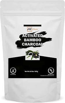 Activated Bamboo Charcoal 0.5lbs / 227g for Teeth Cleaning, Face Masks, Scrubs and Soap Making
