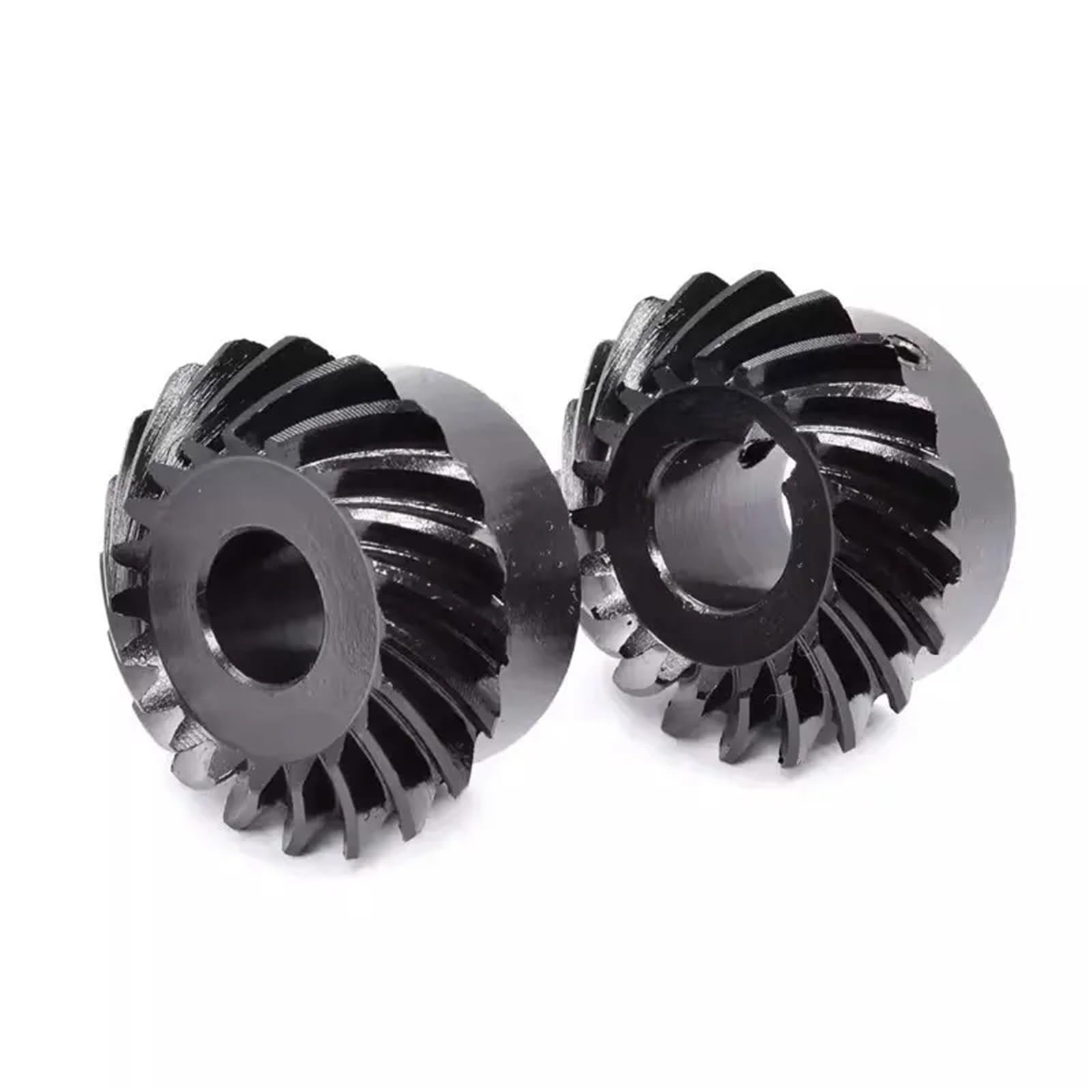 2 pièces 45# acier 3.0M 20T engrenage conique hélicoïdal M3 module 1:1 90 degrés même rapport de diamètre