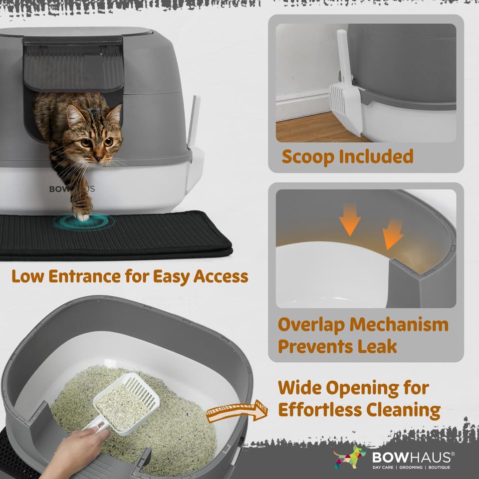 Arenero para Gatos BOWHAUS Extra Grande con Tapa Desmontable miniatura 5