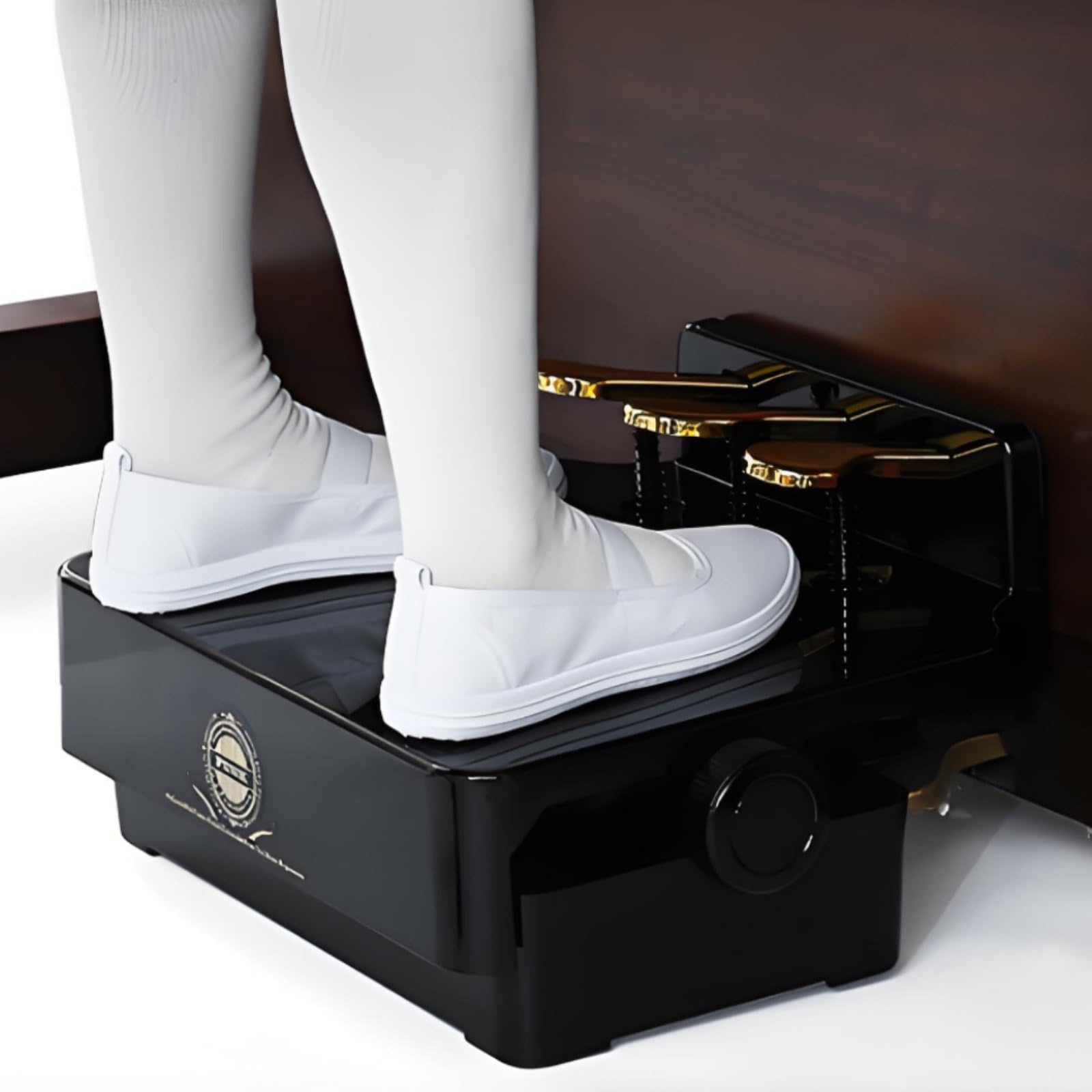 predolo Estensione Pedali Pianoforte Altezza Regolabile Supporto Pedali Nero Stabile Accessorio Musicale per Bambini, Casa