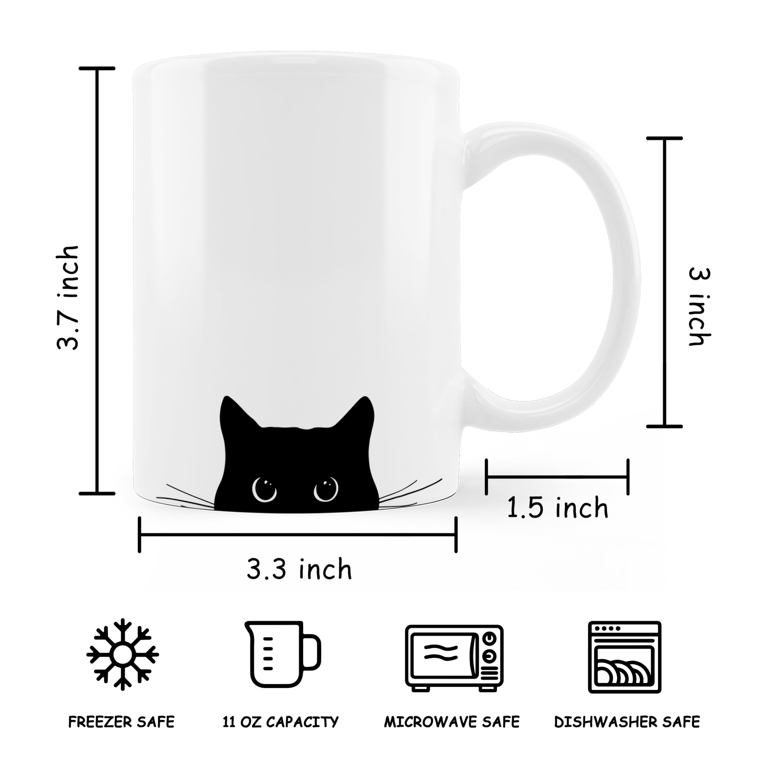 OFlich Tazza In Ceramica 325 Ml – Design Ergonomic, Regalo, Stampata Su Entrambi I Lati, Confezione Regalo