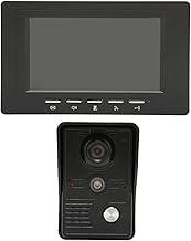 Campainha de vídeo sem fio, sistema de telefone por campainha de vídeo de 7 polegadas com câmera, interfone de duas vias, visão noturna IR, controle de trava eletrônica, monitoramento(EU)