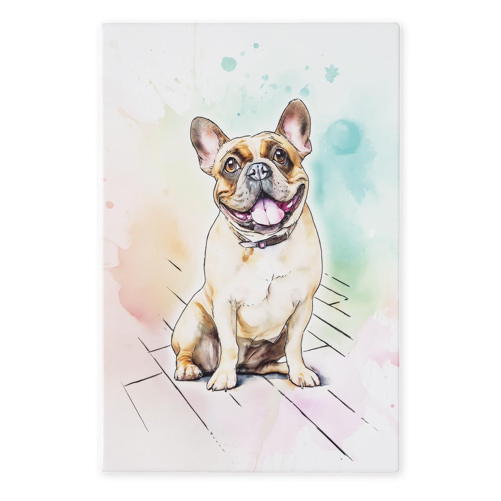 Art of Arora 2856 French Bulldog Ceramic Tile Picture Plaque Wall Art 30 x 20cm