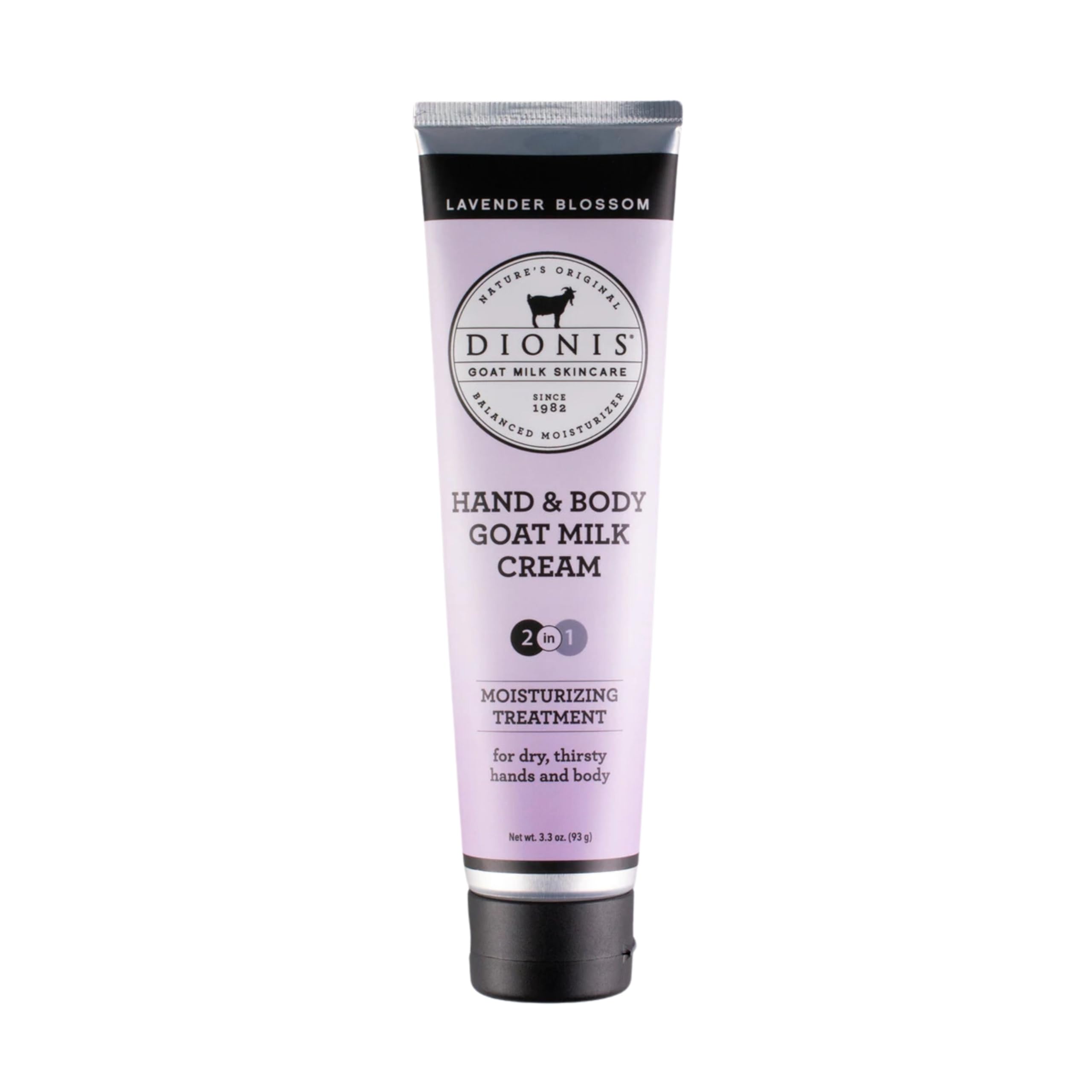 Dionis Goat Milk Hand & Body Cream Lavender Blossom 3.3oz (Pack of 1)