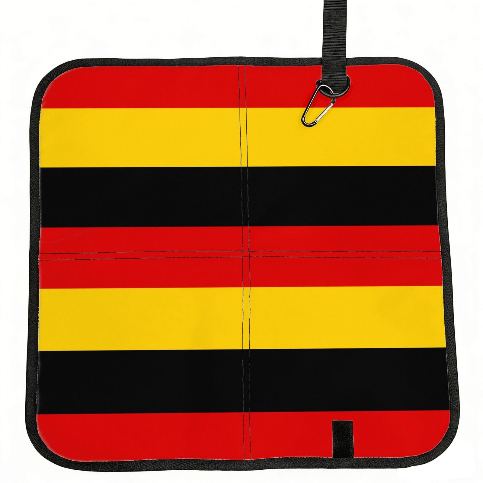 DIEzig german flag Printed Compact Foldable Sitting Pad Oxford Base, Portable Cushion for Fishing Sports Events