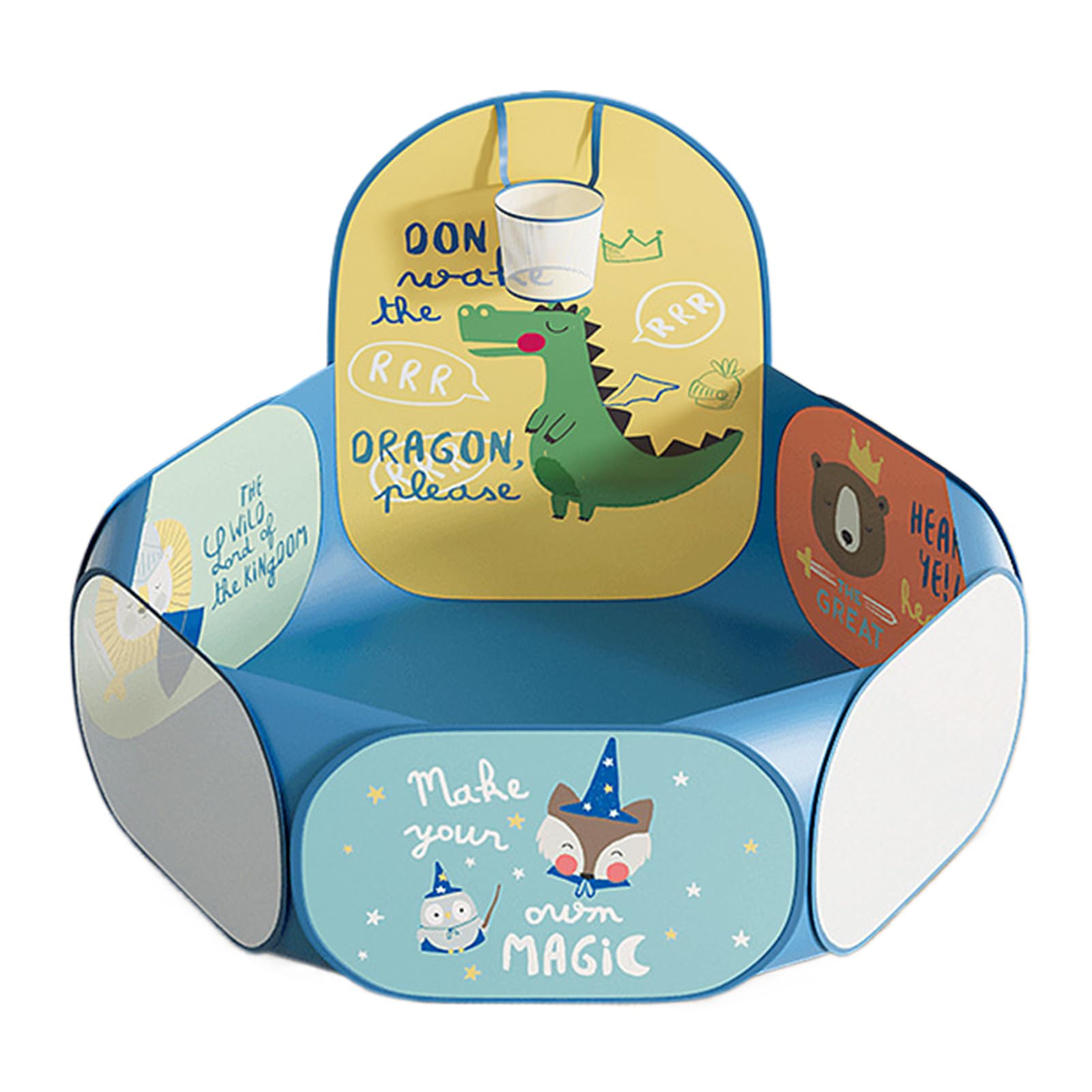 Piscine à Balles pour Enfant - Parc de Jeu Pliable avec Panier - pour Intérieur et Extérieur, Salon, Chambre et Voyage