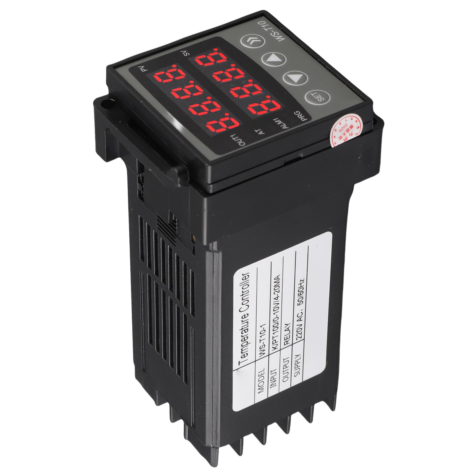 Ejoyous Controlador de Temperatura PID Controlador de Temperatura Digital ABS AC 220 V Pantalla Dual Programa de 32 Segmentos Salida de relé para Impresión Control de Procesos Químicos de Plástico