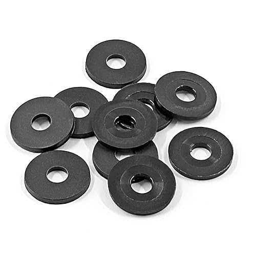 Miniatura 7 de Paquete de 10 arandelas negras de 34 pulgadas para manija de puerta de ducha, arandelas de nailon, piezas de repuesto, juntas transparentes,