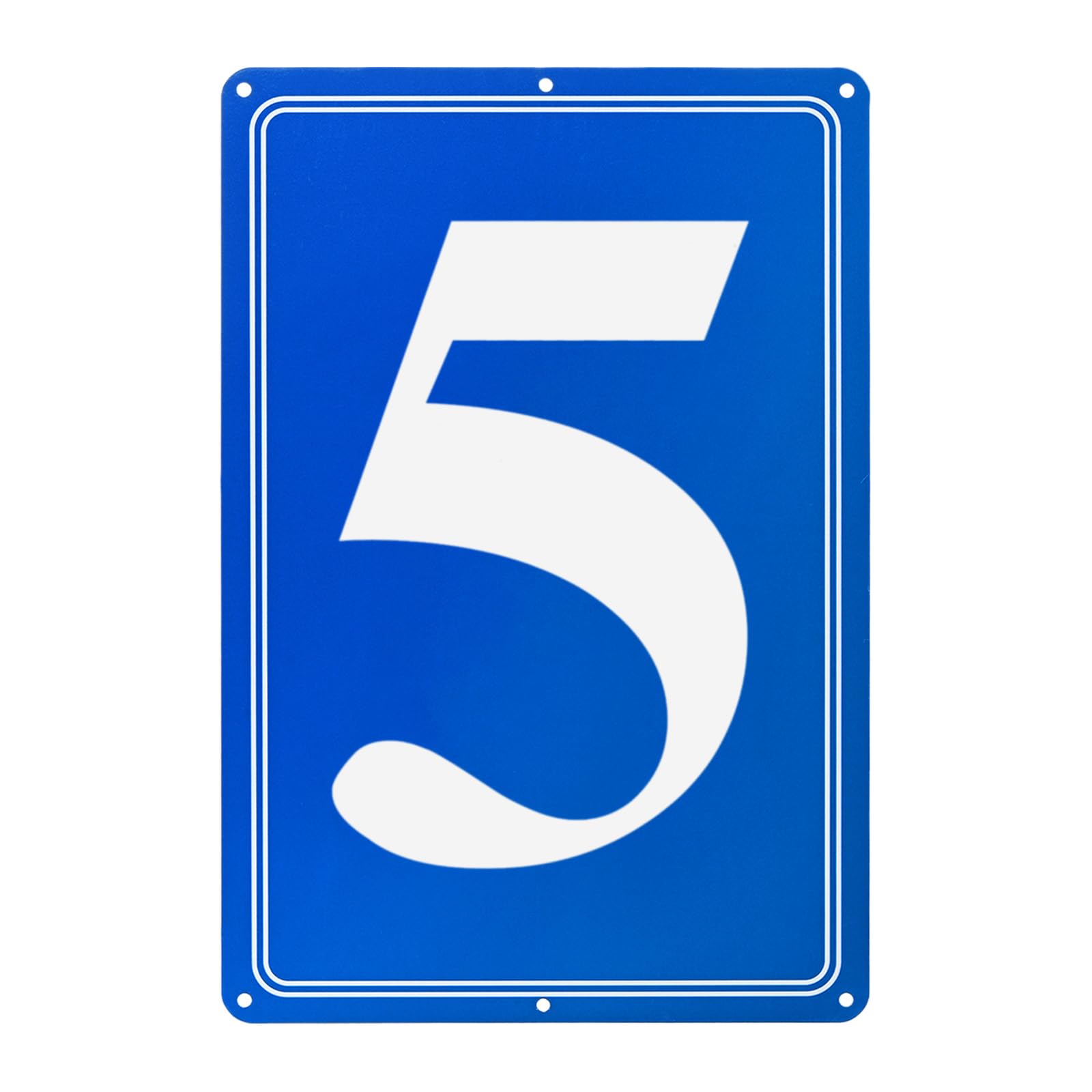 M METERXITY Aluminum Number Sign 5, 11.8 Inch House Numbers and Metal Letters, Parking Spot Letter Signs