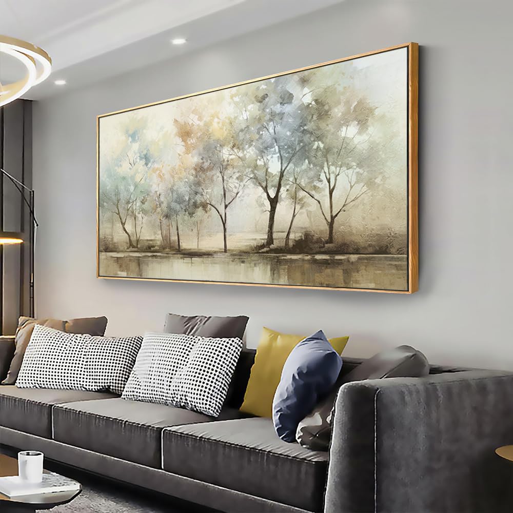 Abstract Wall Art Artwork Trees Pictures Decor Canvas Painting Framed Ready to Hang Living Room Bedroom Decor and Office Wall Decor 30x60 Inch