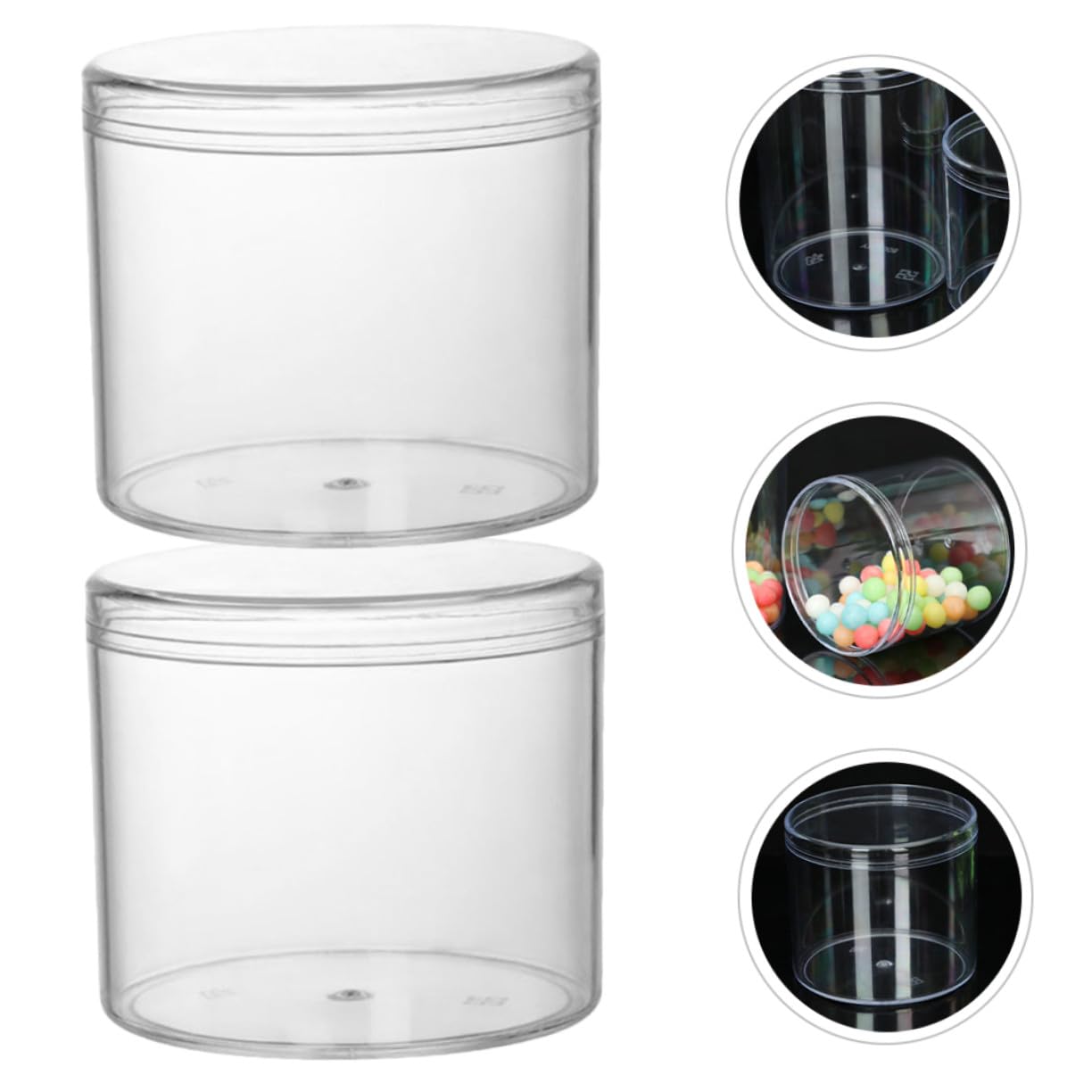 Gatuida 15piezas Tarros De Plástico Transparentes Para Almacenar Cereales Contenedores Sellados Para Granos Secos Organizadores De Cocina Para Refrigerador y Congelador