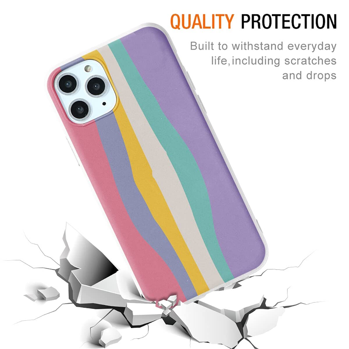 Yoedge 2 Pezzi Cover Fiore Per IPhone 14 Pro Max 6,7” – Custodia Morbida TPU Ultra Sottile Antiurto Con Protezione Fotocamera - 3
