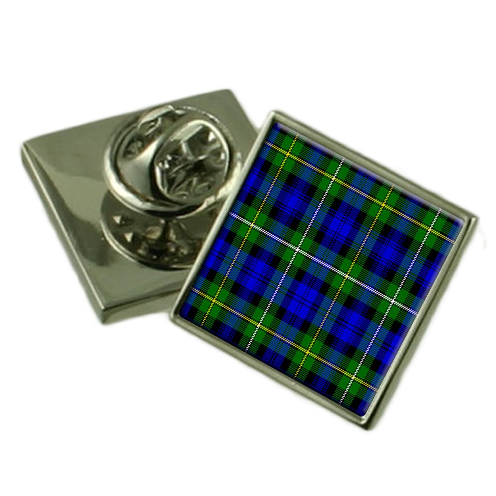 Select Gifts Men's Silver Tartan Clan Campbell Lapel Pin Badge