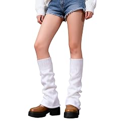 White Leg Warmers Kawaii Leg Warmers Goth Flared Legs Warmer Ankle Warmer Harajuku Crochet Baggy Cuff Gothic Socks