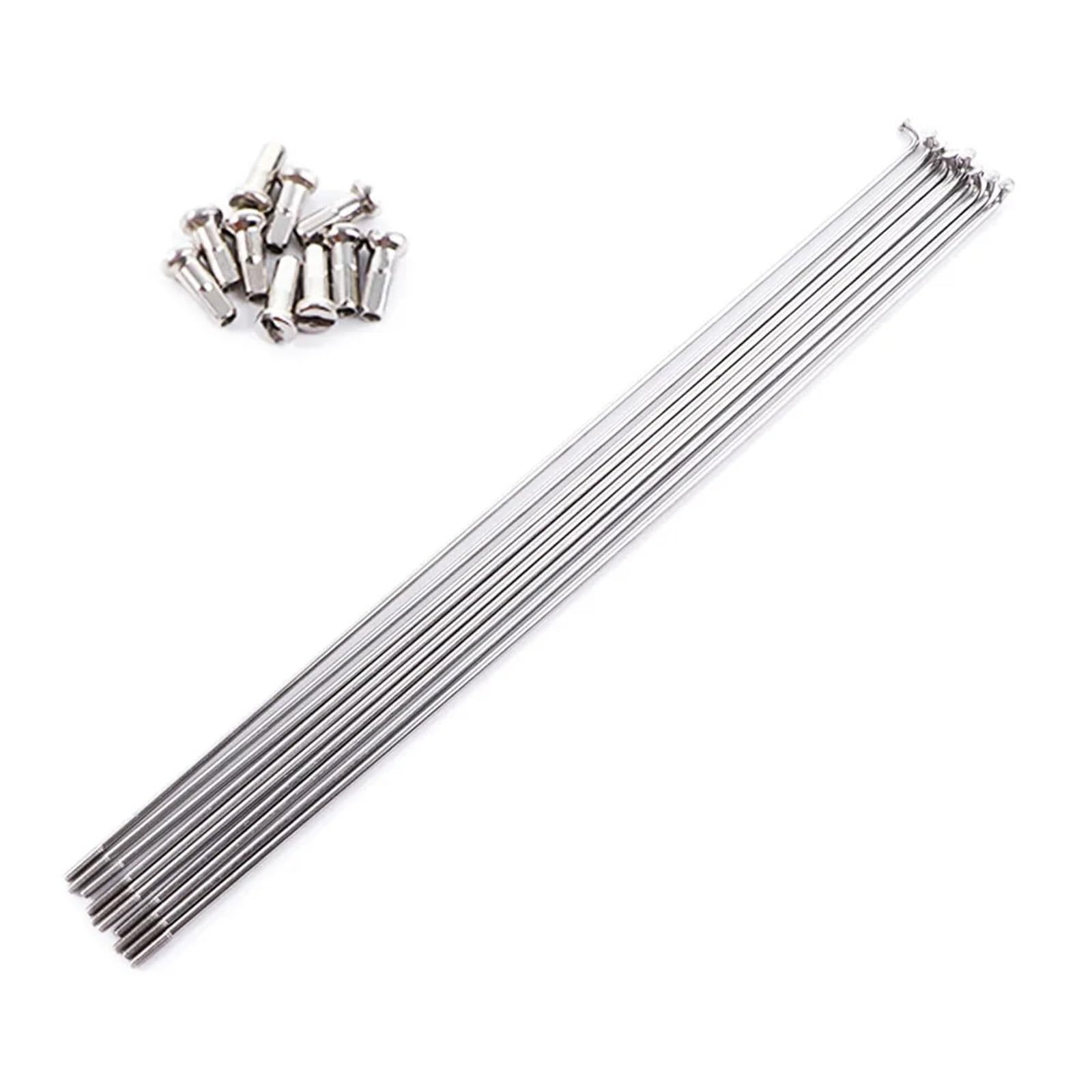 Raggi Per Bici In Acciaio Inox - 10 Pezzi 14G J Bend, Con Capezzoli, Per Mountain Bike E City - Foto 8