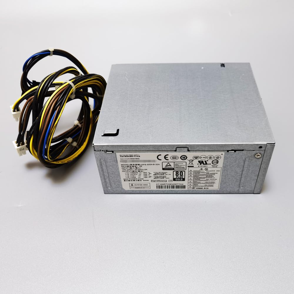 4pines + 4pines 500W Transformador,Fuente de alimentación de computadora,Modelo DPS-500AB-32 A, DPS-500AB-32A, Aplicable para HP Z2 800G3 280 288 800 880 G3 G4 MT