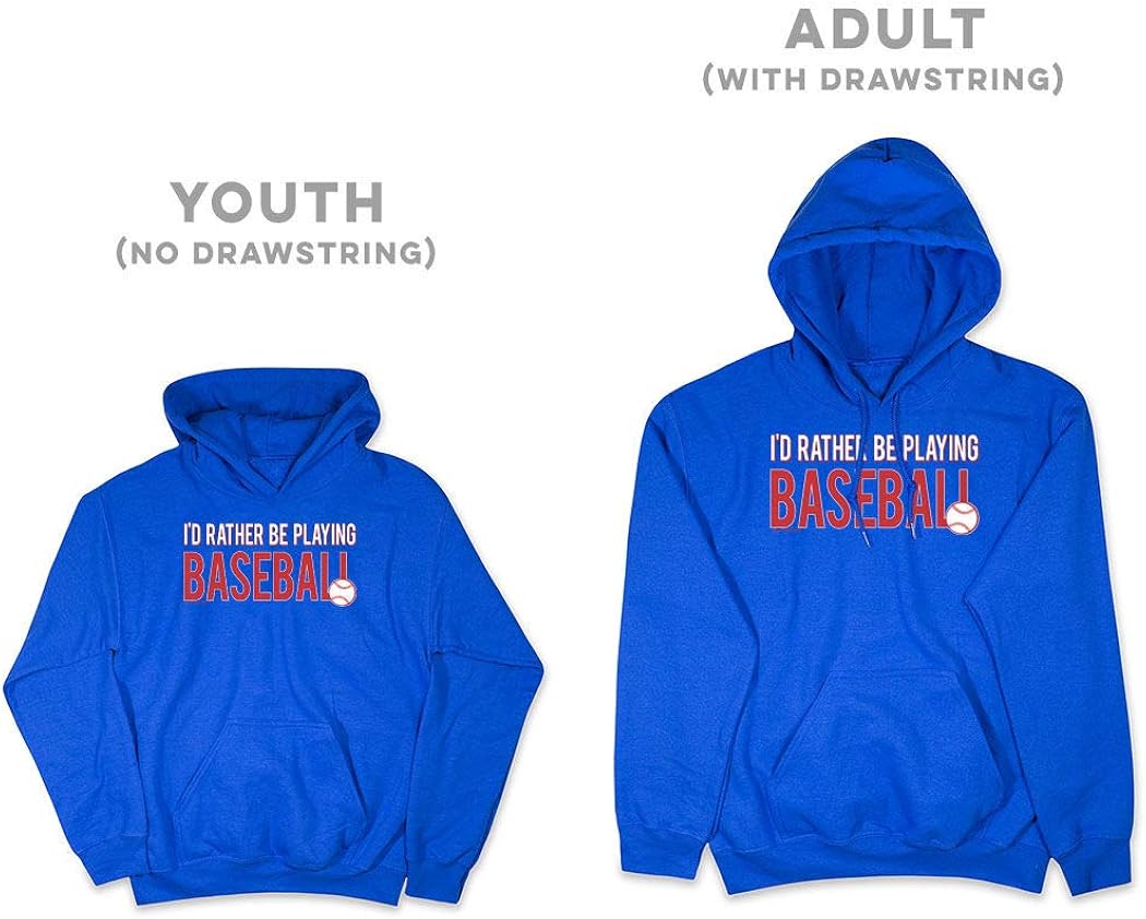 ChalkTalkSPORTS Baseball Standard Sweatshirt | I'd Rather Be Playing Baseball | Youth and Adult Sizes : Clothing, Shoes & Jewelry
