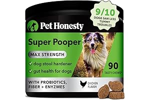 Pet Honesty Super Pooper Max Strength Probiotic Chews For Dogs | Promotes...