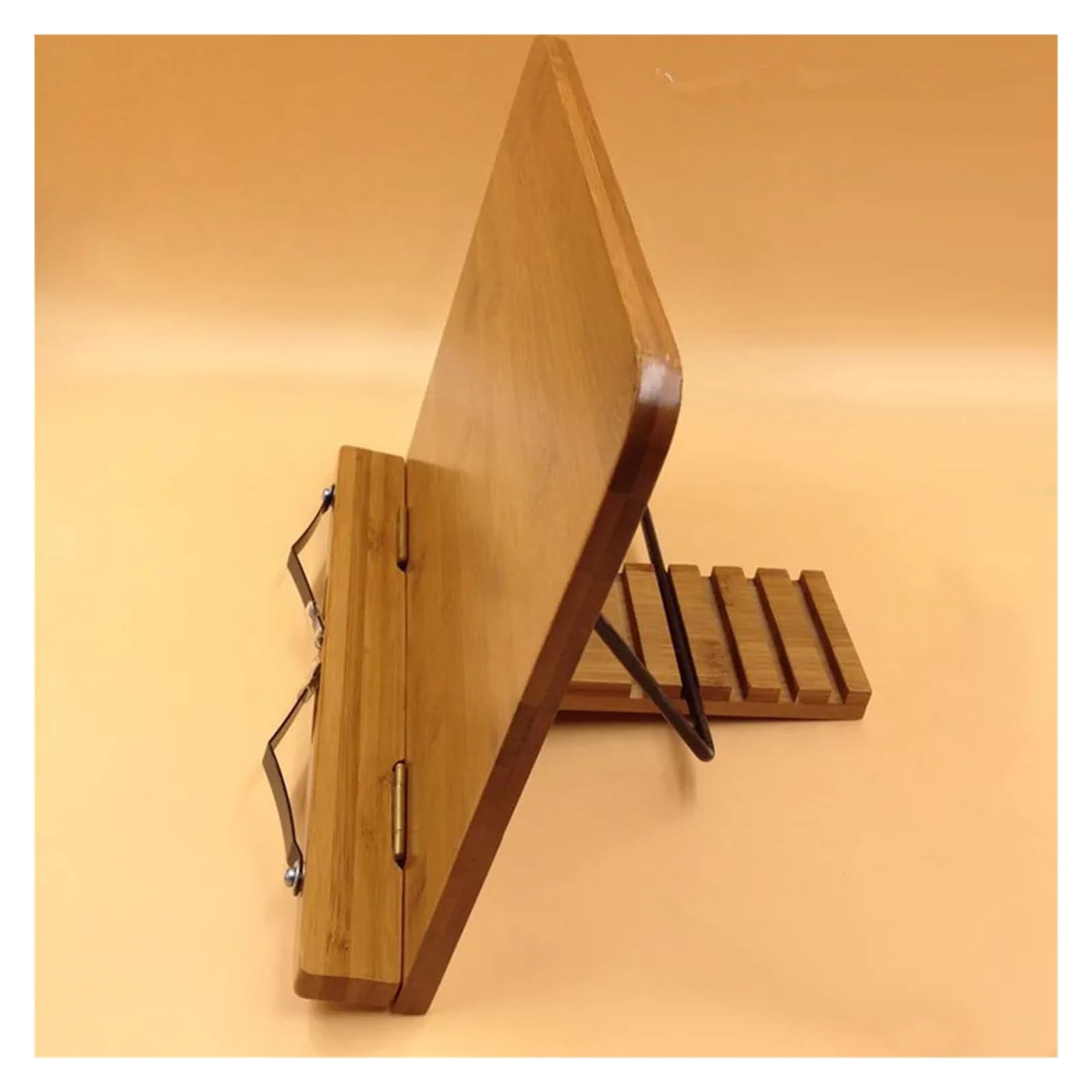 Support De Livre De Cuisine En Bois Support réglable for livres de cuisine | Grain de bois robuste et stable pliable for support de lecture de partitions