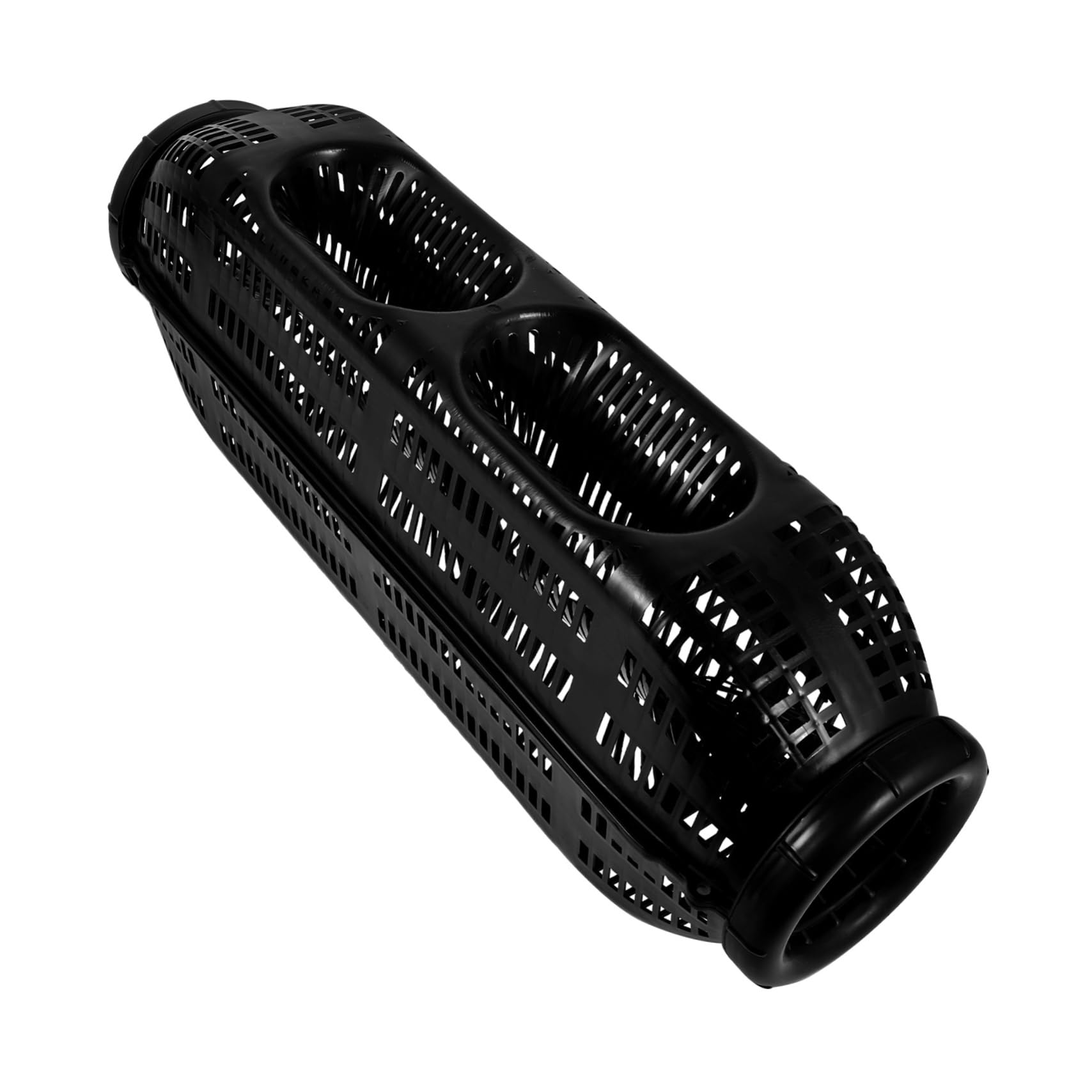 INOOMP gabbia di anguille gabbia per anguille da esca gabbia di alimentazione per esche da pesca attrezzature per la pesca alla carpa arnesi da pesca plastica Black